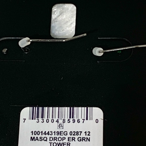 NWT Alfani hermatite tone colored pave linear drop earrings Masq collection 💍💎 - Picture 11 of 14